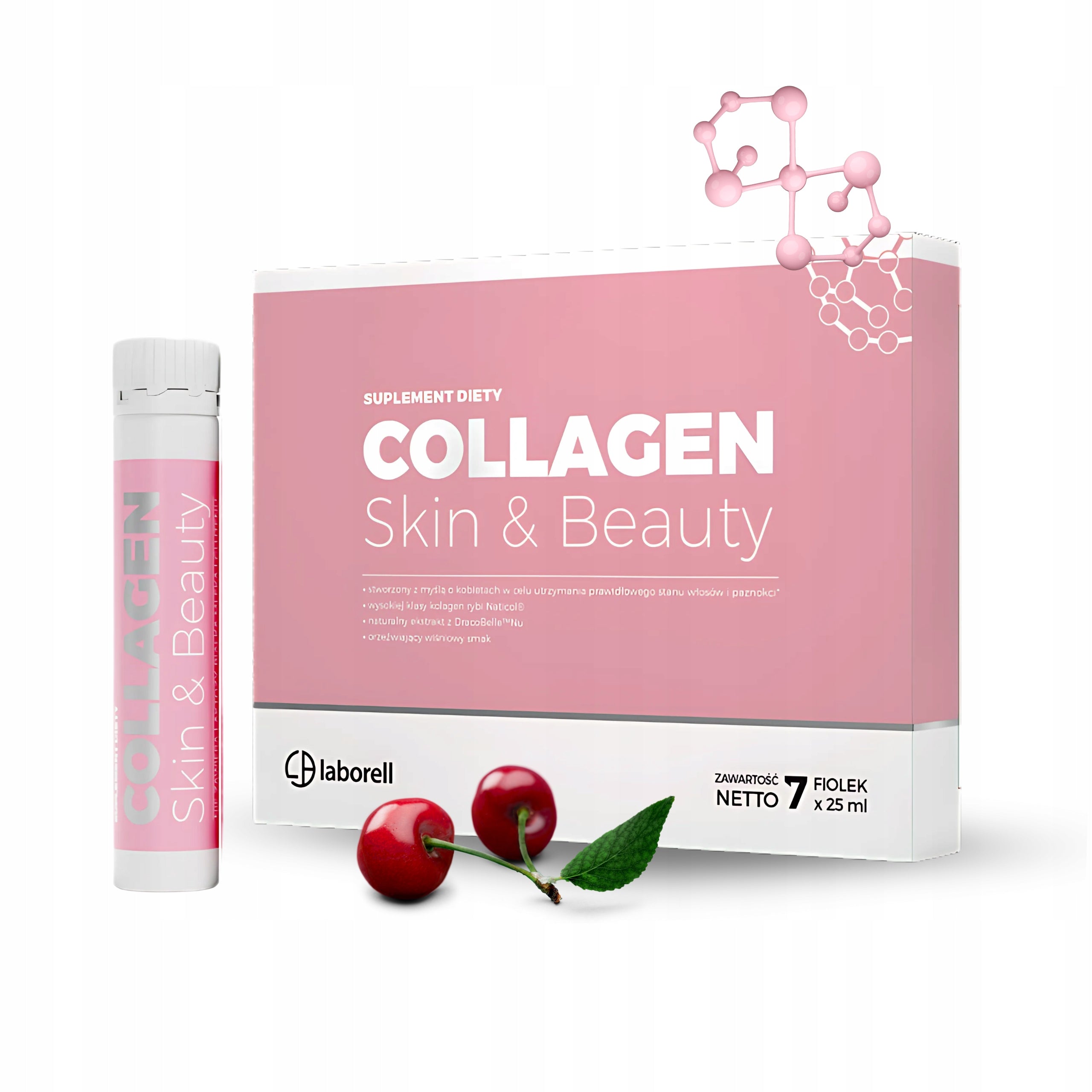 Fish Collagen for Drinking Joints Hair Skin Collagen Shot Laborell Cherry 25ml