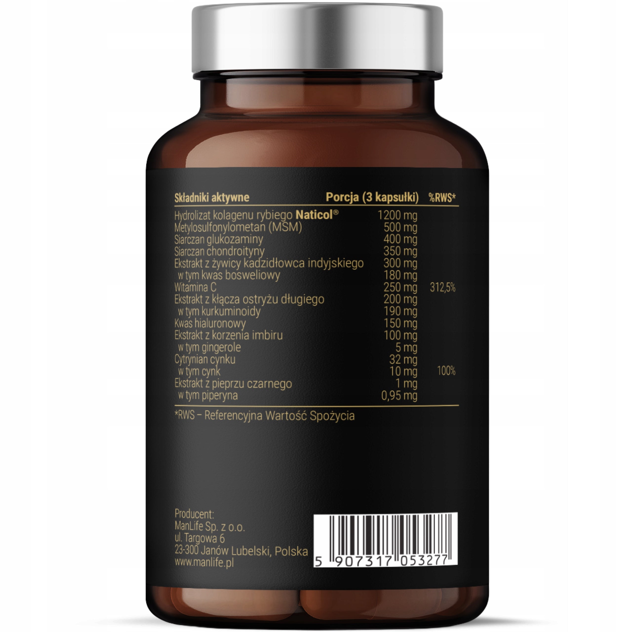 Fish collagen for joints Glucosamine MSM Organic sulfur Chondroitin FLEX Medical device no