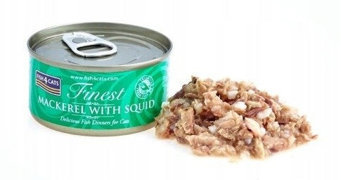 Fish4Cats - Mackerel with Squid 70g - WET CAT FOOD Brand Fish4Cats