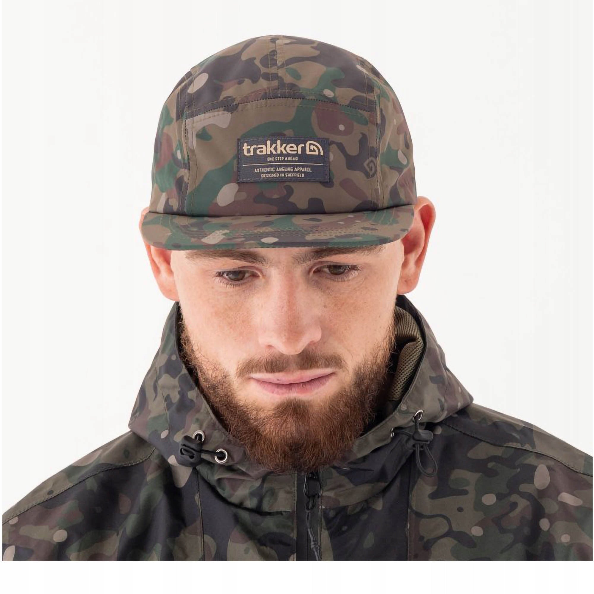 Fishing Baseball Cap For Summer Spring Trakker TechPro Camo 5 Panel Cap Packaging status original