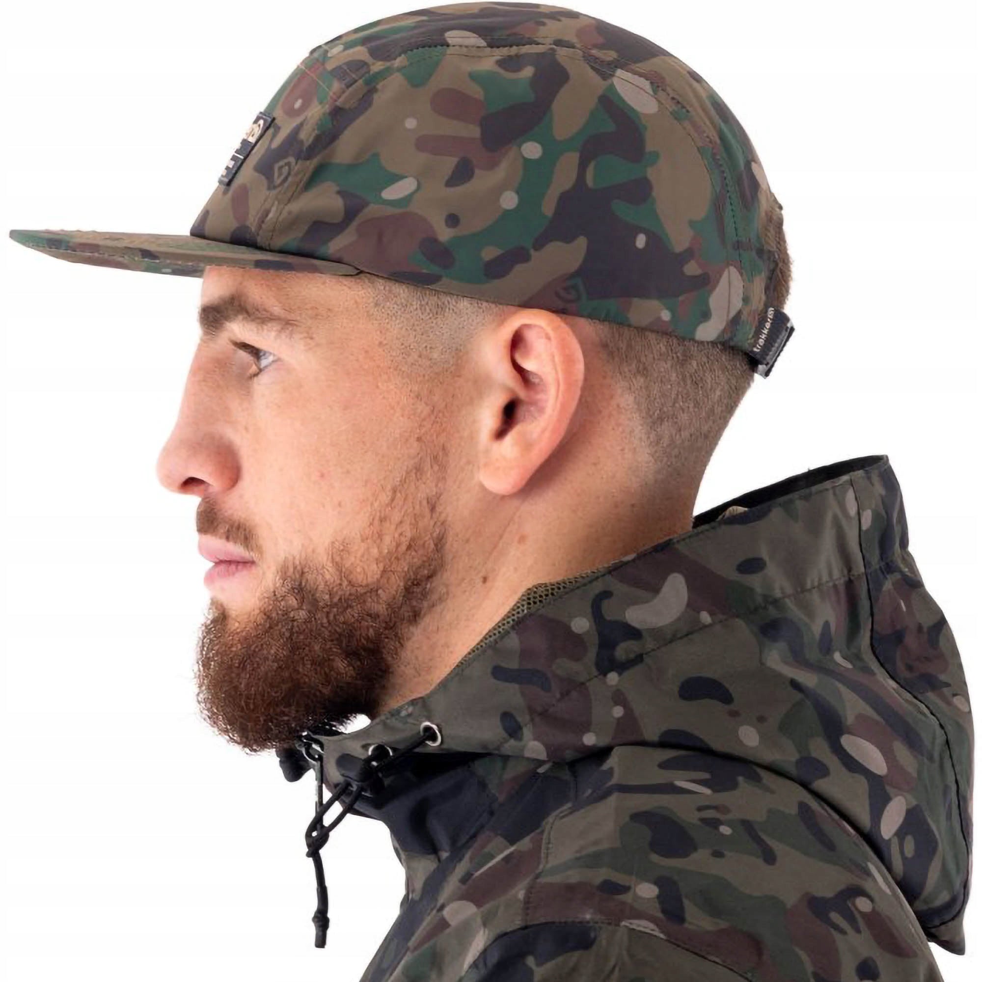 Fishing Baseball Cap For Summer Spring Trakker TechPro Camo 5 Panel Cap Size (head circumference in cm) universal