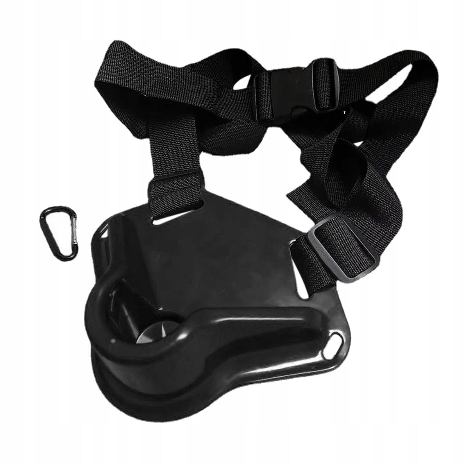 Fishing Belt Rod Holder, Waist Rod Pole Holder Sturdy Waist Belt Black Model Stojący uchwyt na wędkę Pas wędkarski wspierający