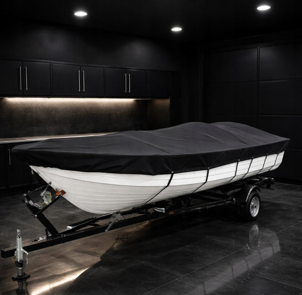 Fishing Boat Cover Boat Tarpaulin Cover Protection 340-380 cm Brand no brand
