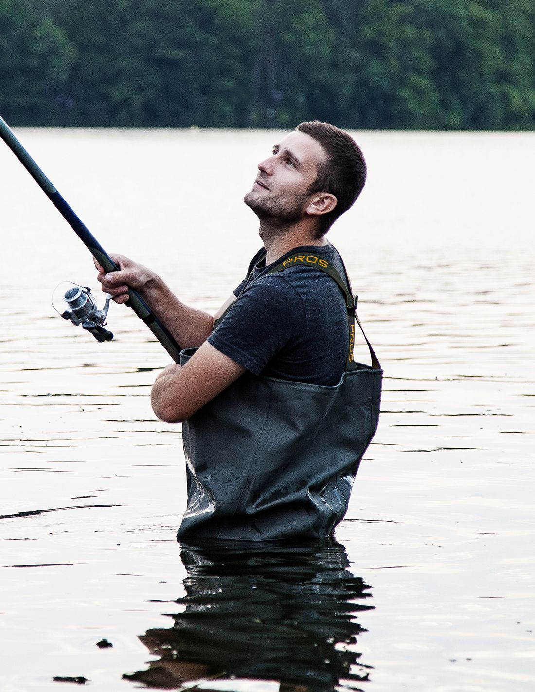 Fishing Bottoms PROS Wodery Fishing Pants with Harness POLISH Brand Pros