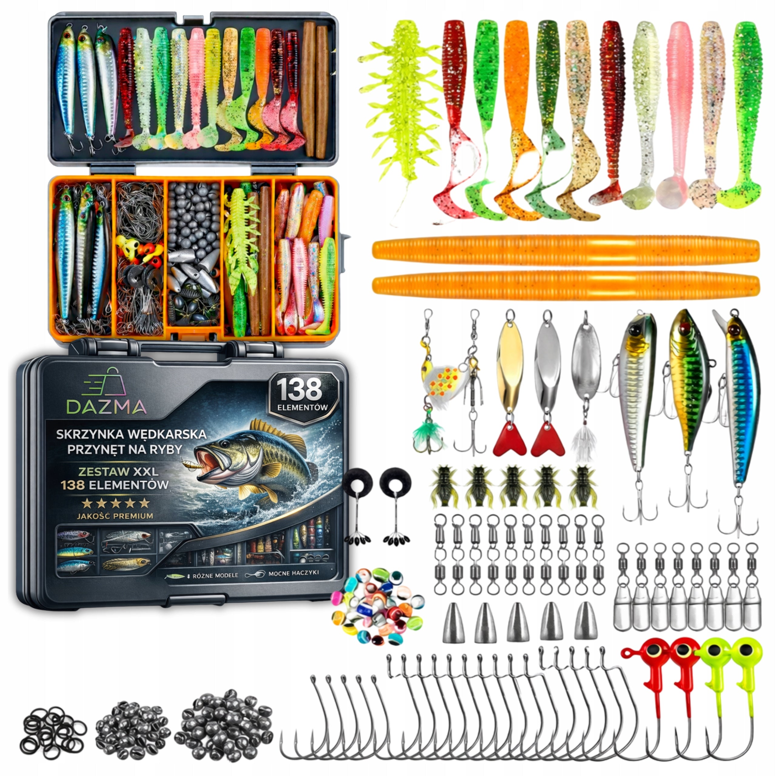 Fishing Box Fishing Lure Set Hook Spinning Accessories XLL 138