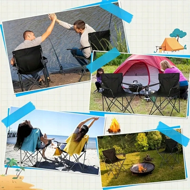 Fishing Chair Black Folding with Cover Manufacturer code RC-K-1756