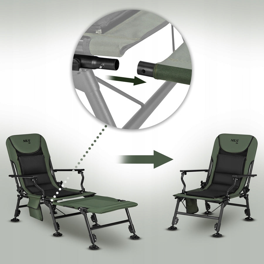 Fishing Chair Carp Chair Folding Fish Adjustable With Footrest EAN (GTIN) 5908261688355