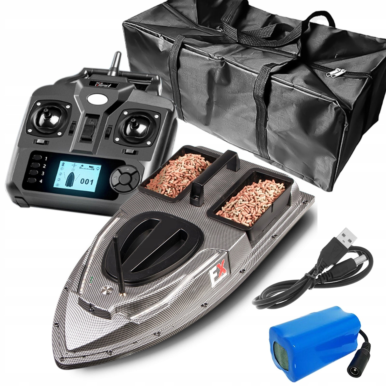 Fishing Expedition LAKE XPREDATOR - Bait Boat with GPS