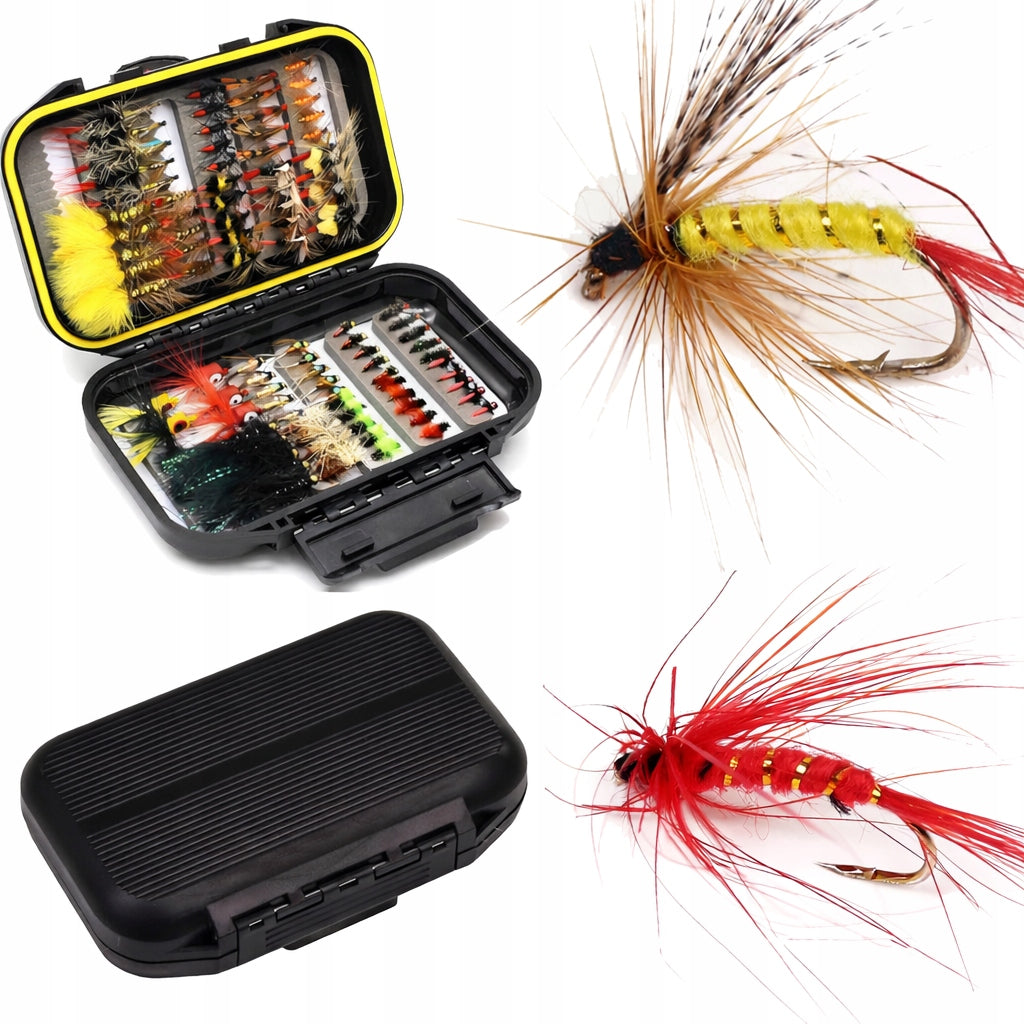 Fishing Flies Set Bait Sheet spinner rubber hook