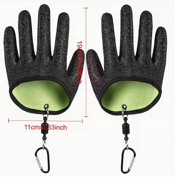 Fishing Gloves Thickened Latex For Fish Picking Effective Comfortable Manufacturer code Rękawiczki Dla Wędkarzy Rybiarzy