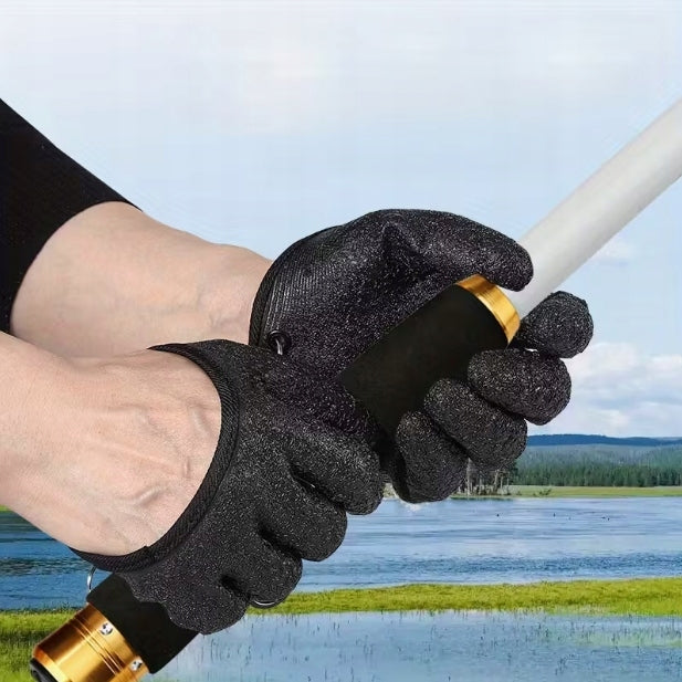 Fishing Gloves Thickened Latex For Fish Picking Effective Comfortable Model Rękawiczki Dla Wędkarzy Rybiarzy