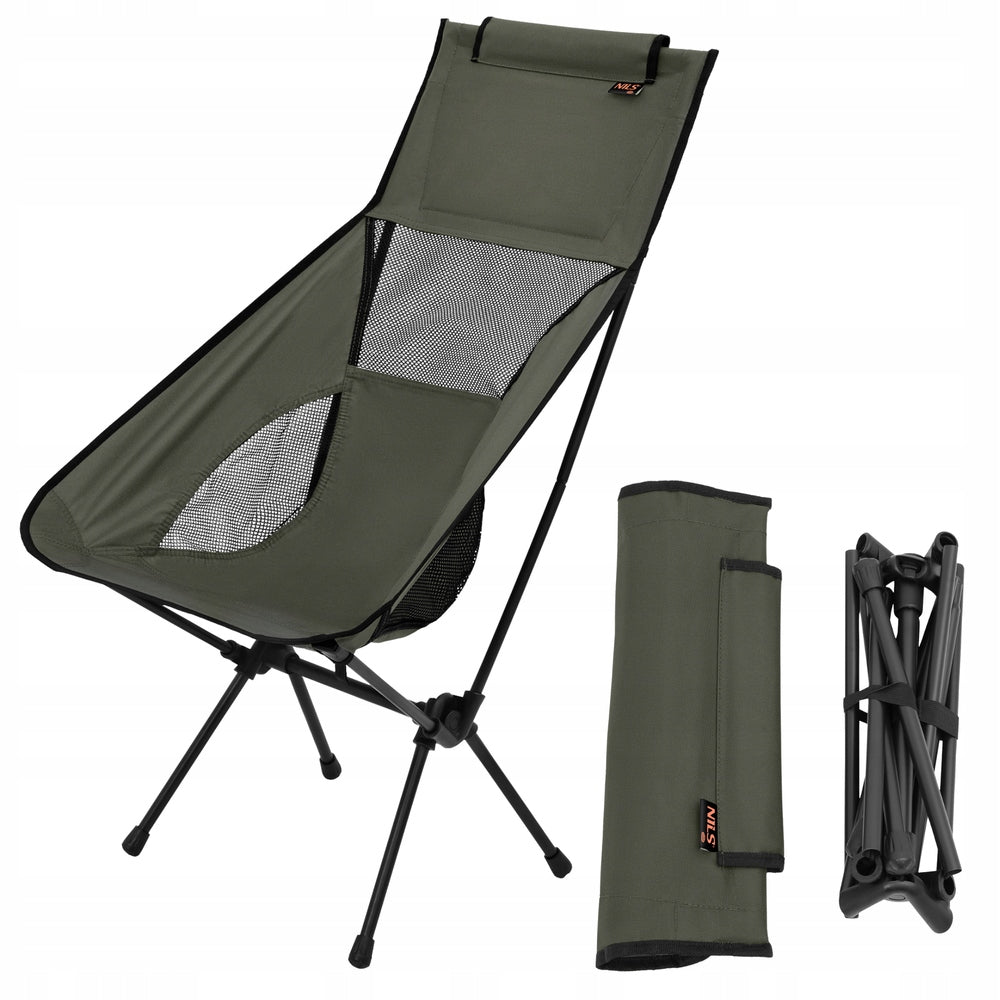 Fishing Hiking Chair Folding Camping Beach Fish Khaki