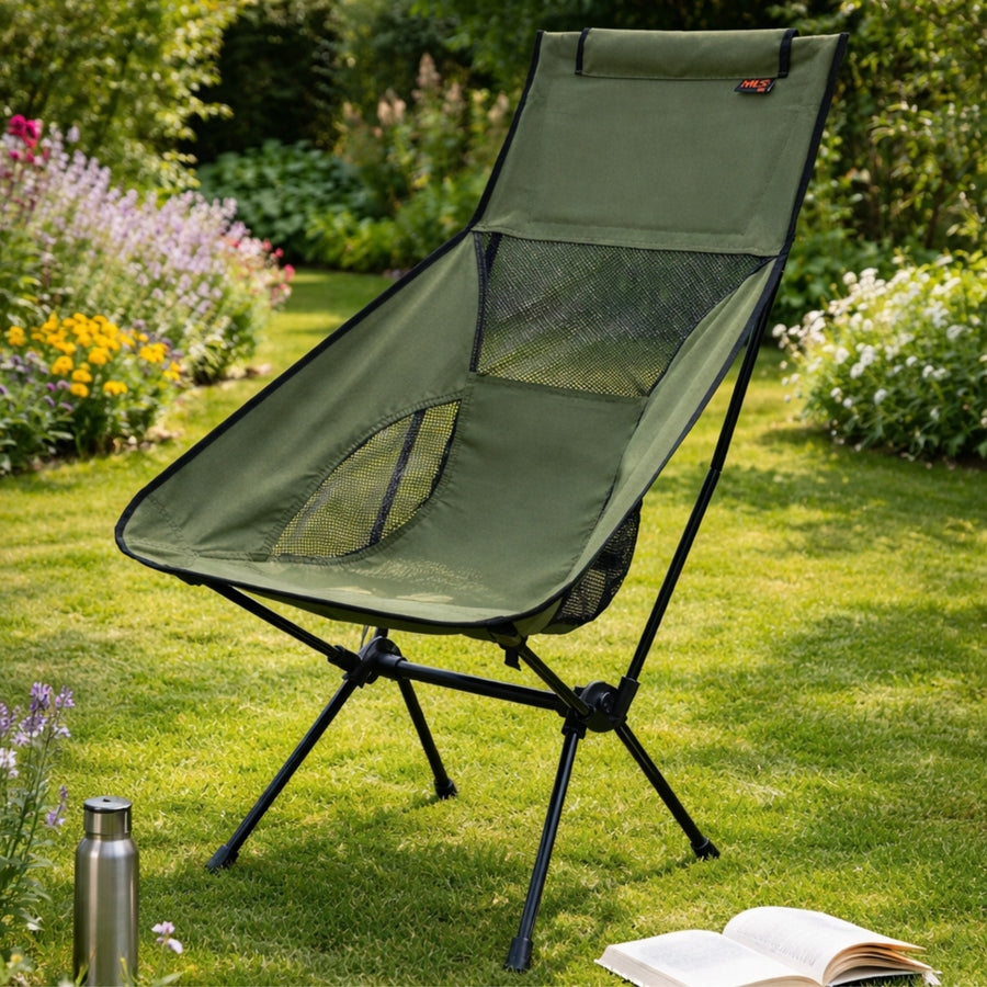 Fishing Hiking Chair With Fish Backrest Compact + Cover Brand Nils Camp