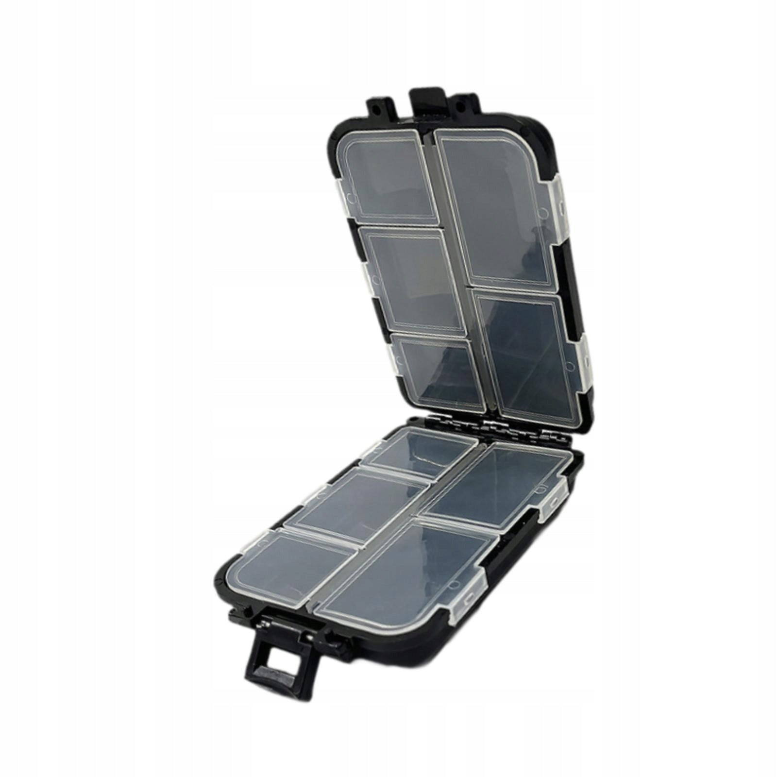 Fishing Lure Box with Compartments Multifunctional 9.5cmx6.8cmx2.3cm Model Fly Fishing Box