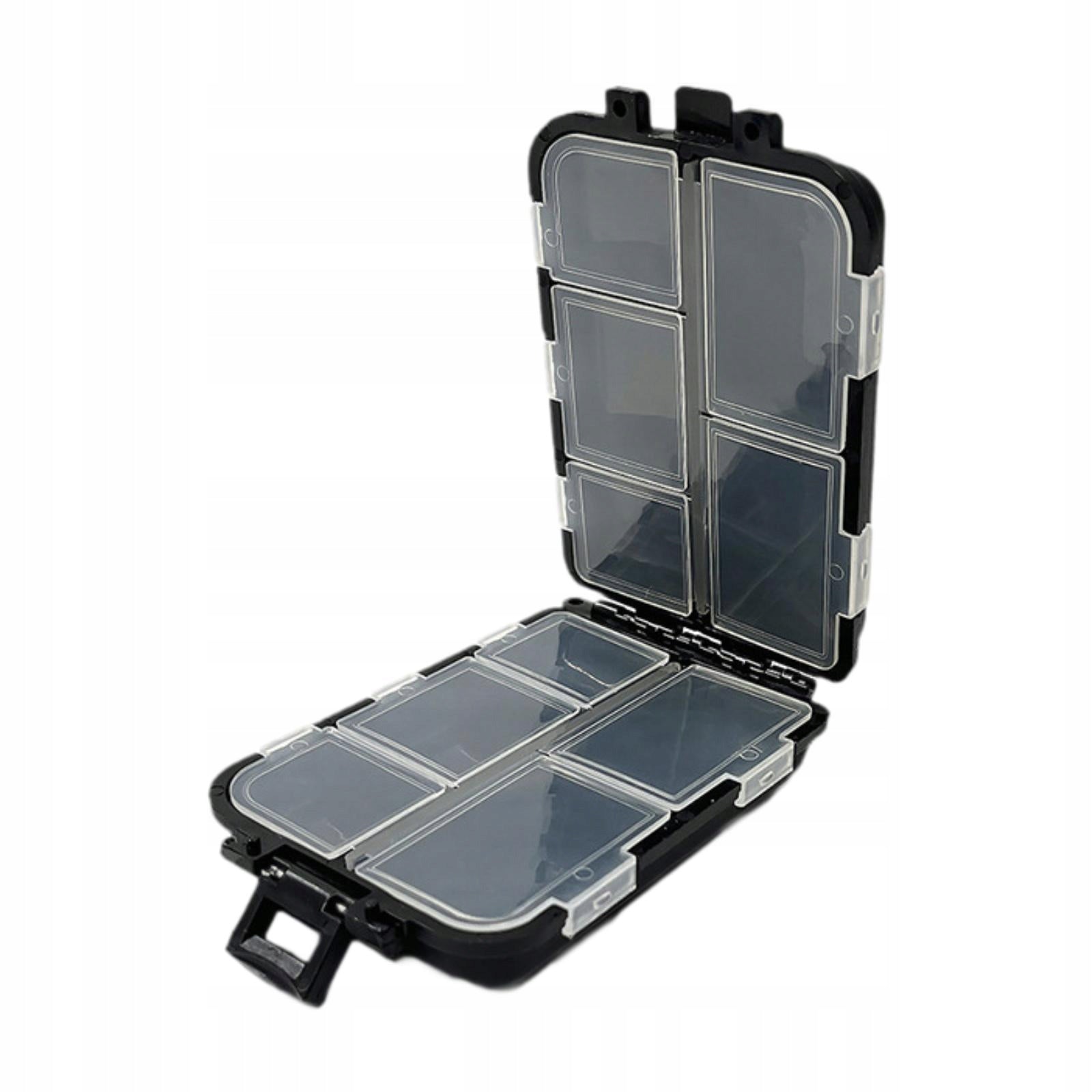Fishing Lure Box with Compartments Multifunctional 9.5cmx6.8cmx2.3cm