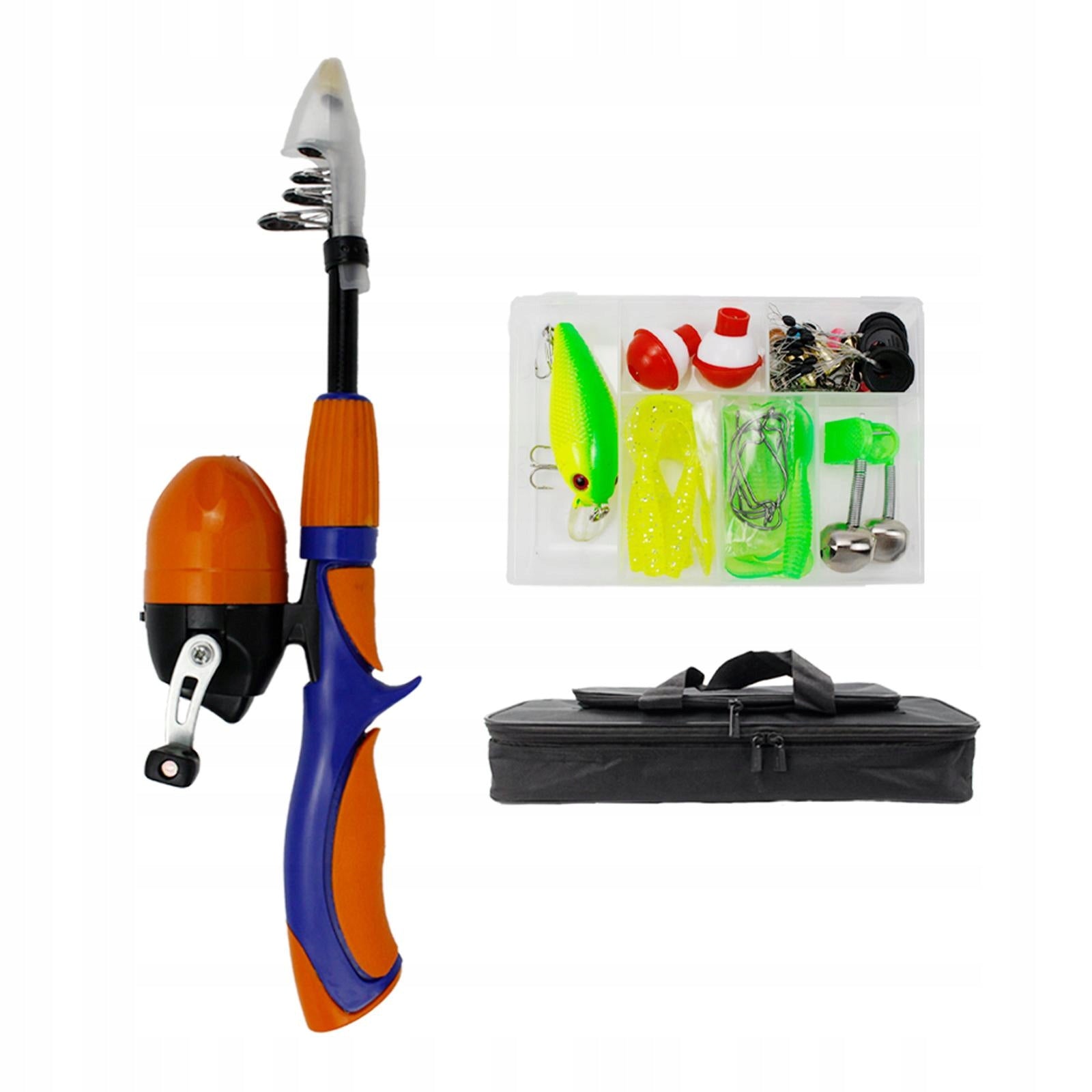 Fishing Pole Telescopic Rod and Reel Carrier Bags Brand no brand