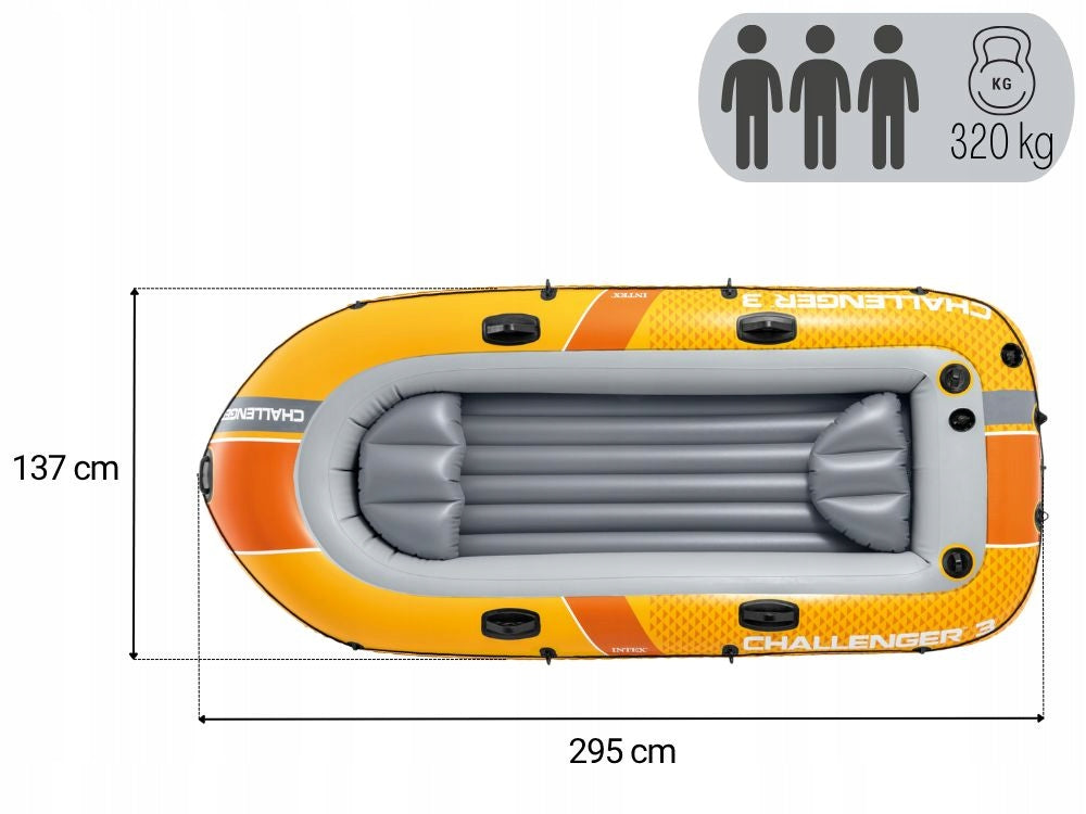 Fishing Pontoon Challenger 3os. Intex Pump + Paddles 66313 NEW MODEL 2026 EAN (GTIN) 6941057430614