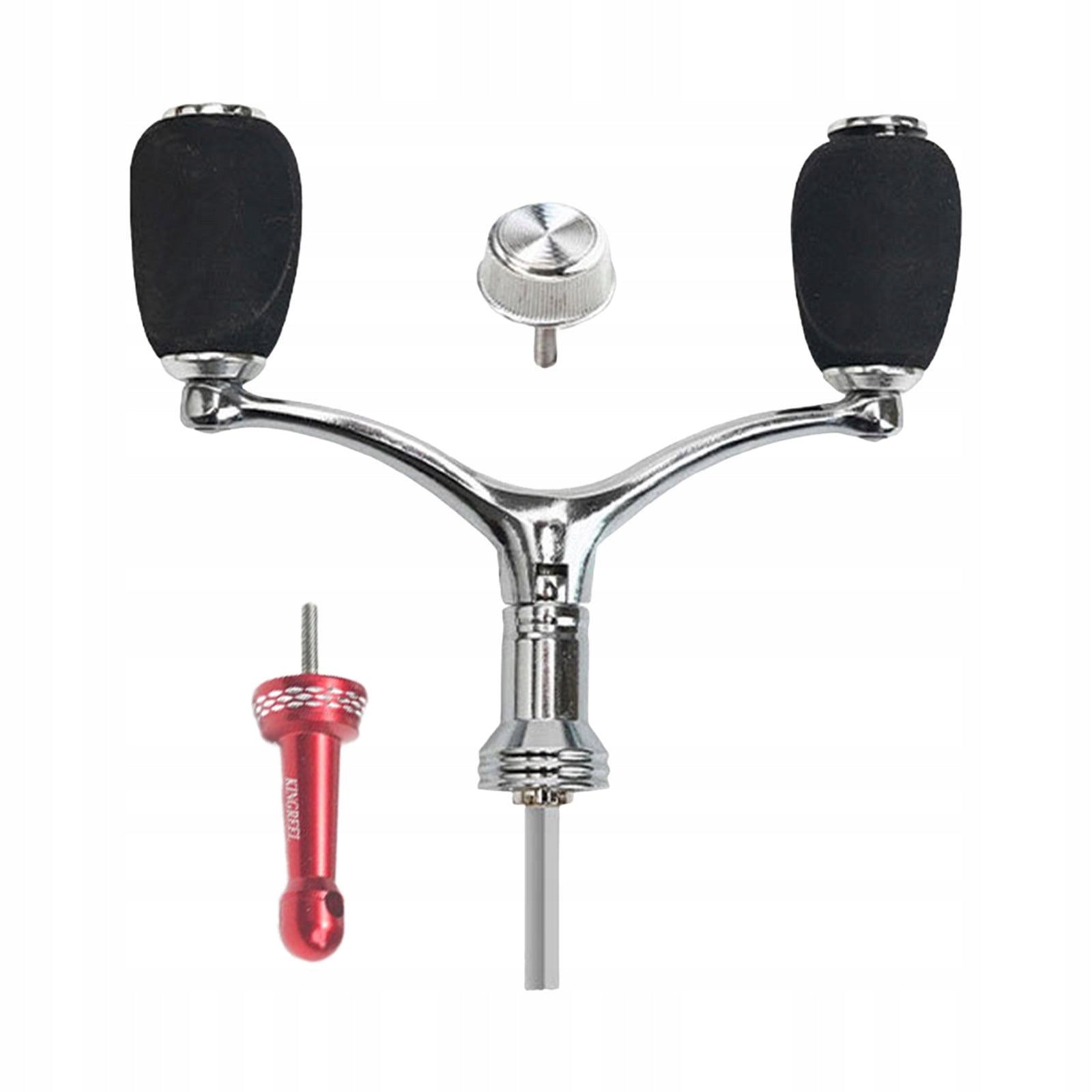 Fishing Reel Handle Double end Handle High Speed 1Pcs Knob Red Balanced Rod Weight 52 g