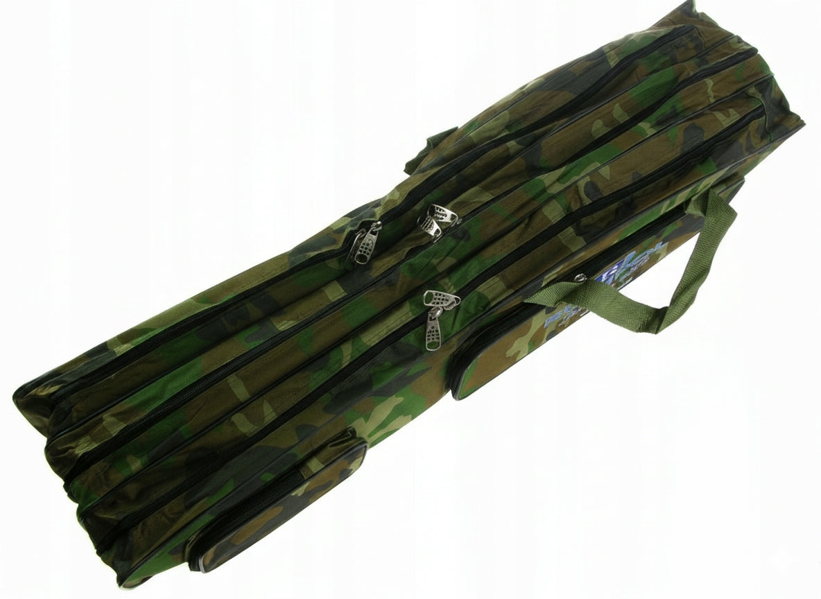 Fishing Rod Bag 2 Pockets 3 CHAMBERS CAMO 110cm 200503 Packaging status original