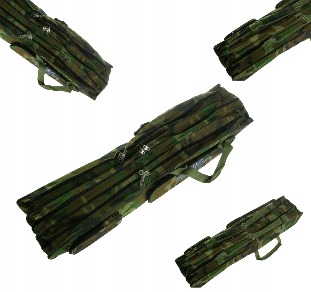 Fishing Rod Bag 2 Pockets 3 CHAMBERS CAMO 110cm 200503