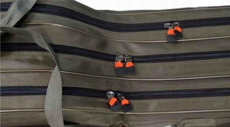 Fishing Rod Cover FL Olive Padded Waterproof 150 cm 3 Compartments Model 150