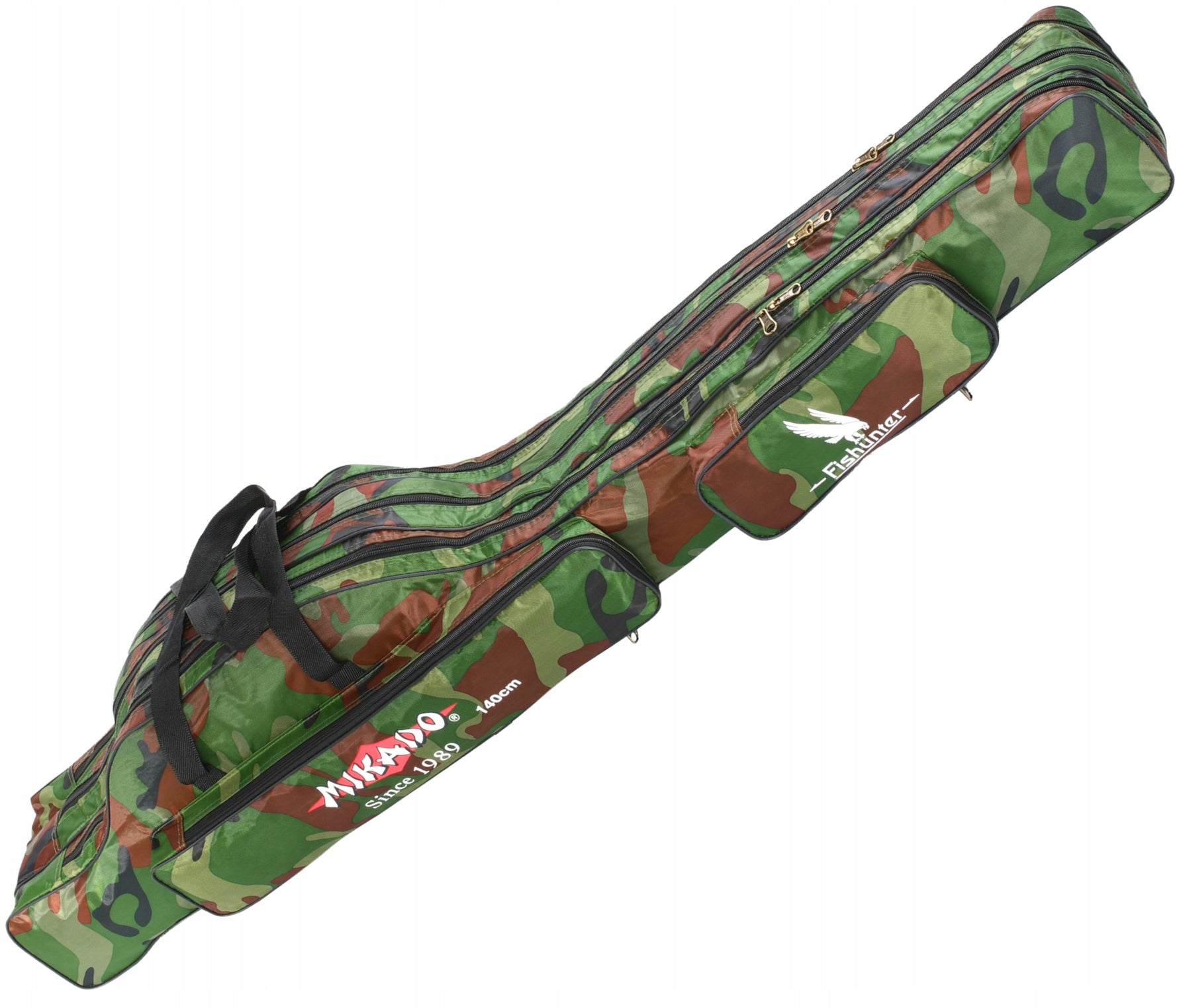 Fishing Rod Cover Mikado 3 chamber 140cm Camo fishing for 3 rods Kind fishing rod cover