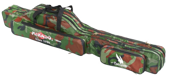 Fishing Rod Cover Mikado 3 chamber 140cm Camo fishing for 3 rods Manufacturer code UWD-04203C-140