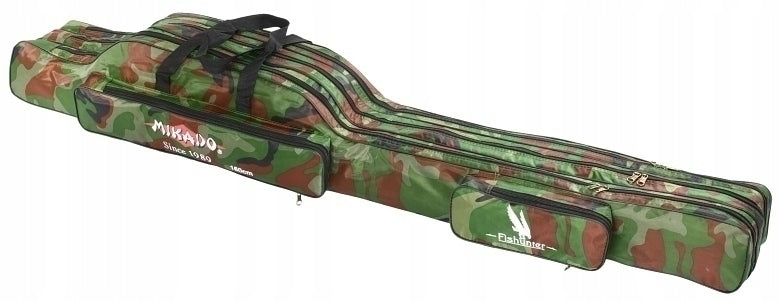 Fishing Rod Cover Mikado 3 chamber 140cm Camo fishing for 3 rods Product weight with unit packaging 1 kg