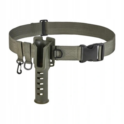 Fishing Rod Holder Hip Belt, Equipment with Buckle Multifunctional Green