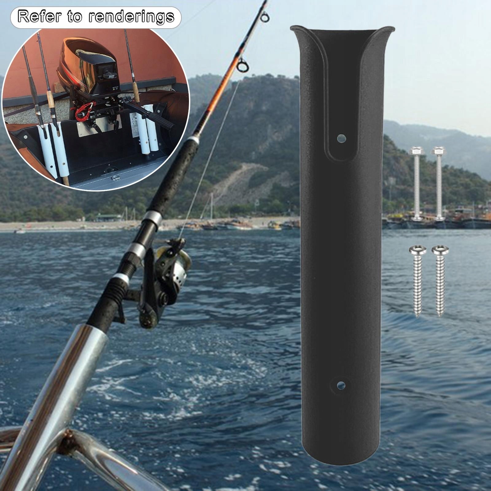 Fishing Rod Holder, Portable Boat Rod Tube, Black EAN (GTIN) 0787976147785