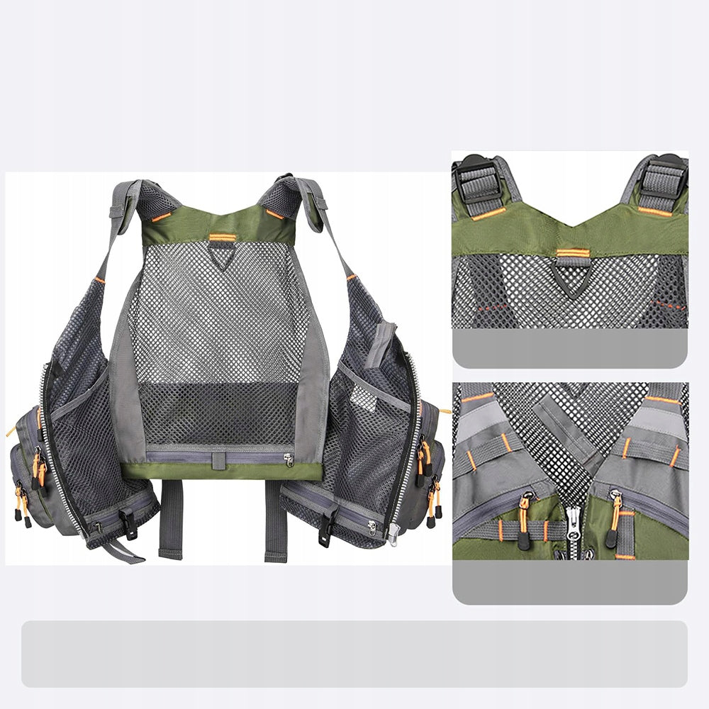 Fishing Safety VEST LIFE VEST FOR FISH with zipper Body weight range 90 kg
