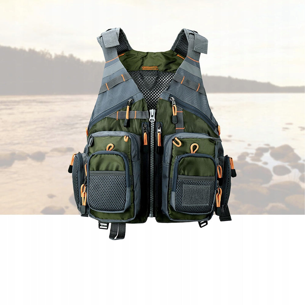 Fishing Safety VEST LIFE VEST FOR FISH with zipper For swimming