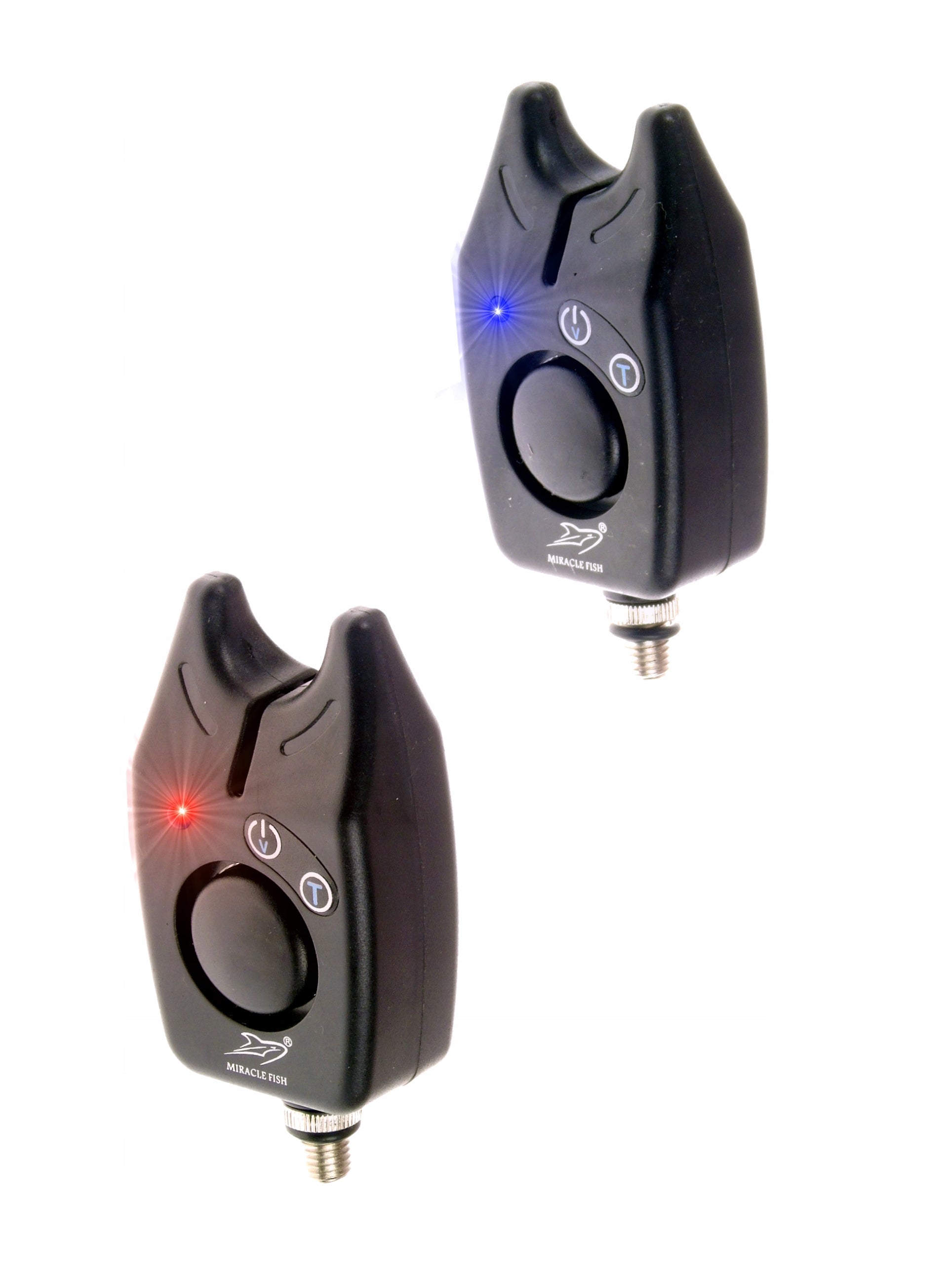 Fishing Set 2x Bite Beacon Black 2x Swinger Ground Carp Night Model 2+2