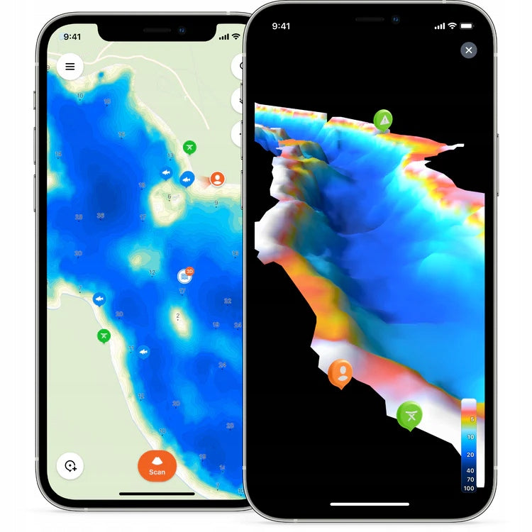 Fishing Sounder DEEPER Smart Sonar CHIRP PLUS 3 GPS + 3D BATHYMETRY PRO Packaging status original