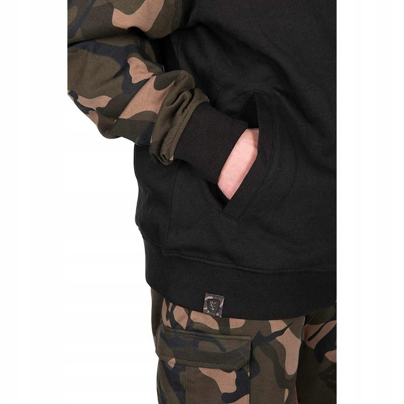 Fishing Sweatshirt With Hood Fox LW BLack/Camo Split Zip Hoody XXXL EAN (GTIN) 5056212188260