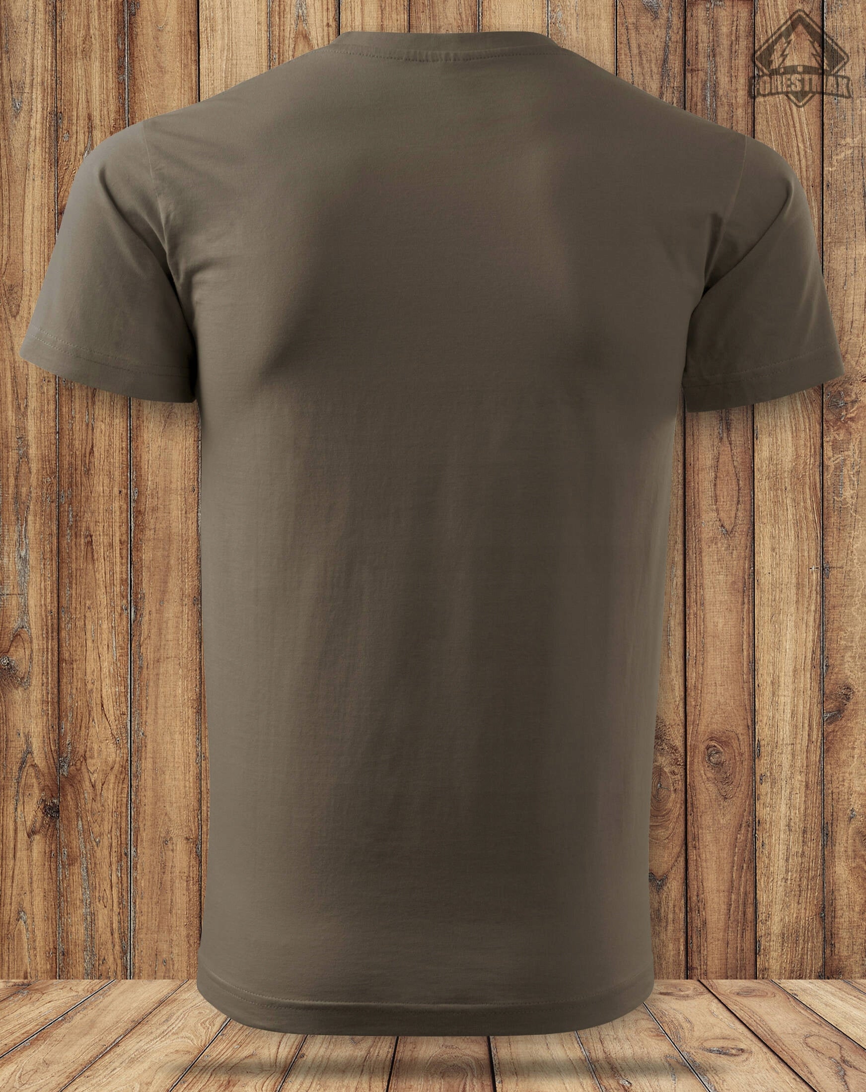 Fishing T-shirt Forestmax 100% cotton short sleeve pattern KARP brown L Packaging status original