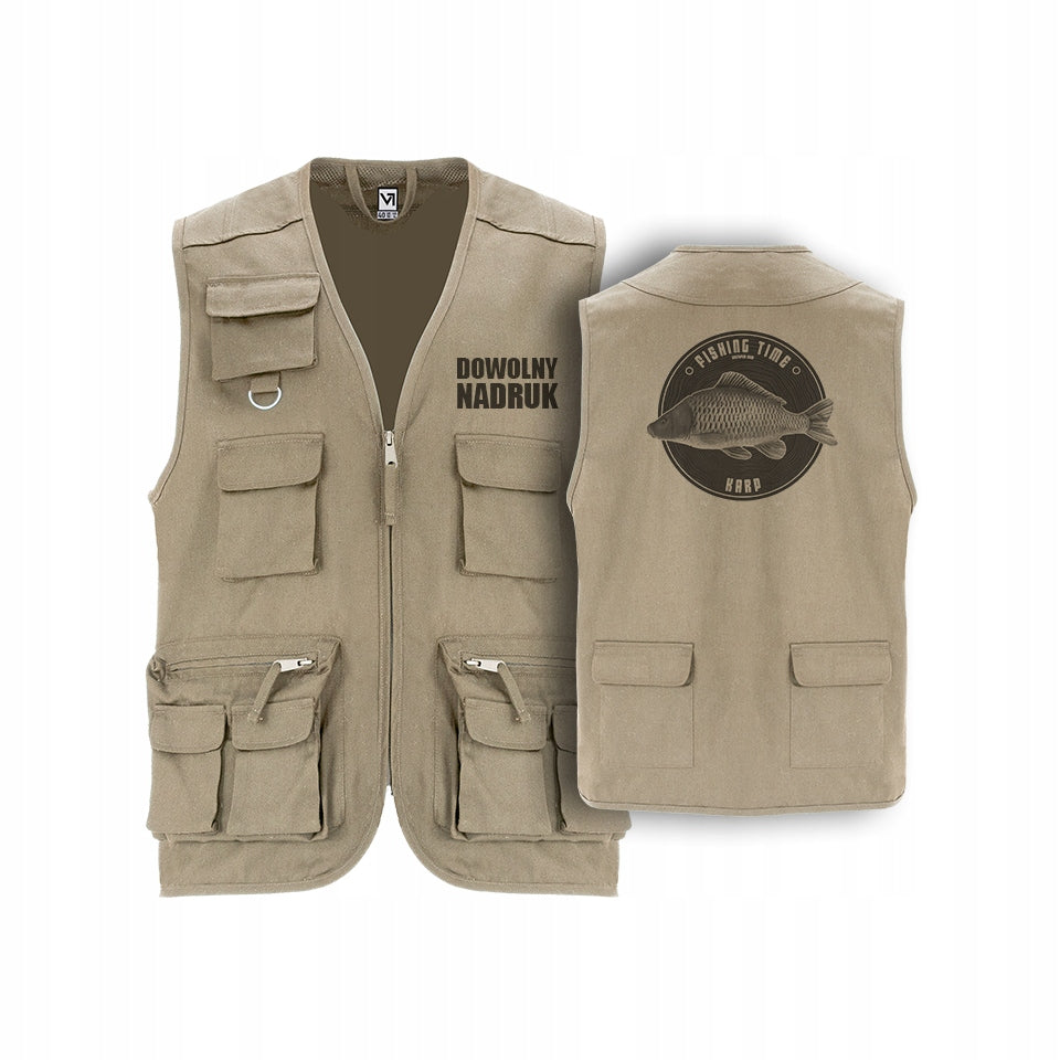 Fishing Vest with Print KARP Universal Fishing Time