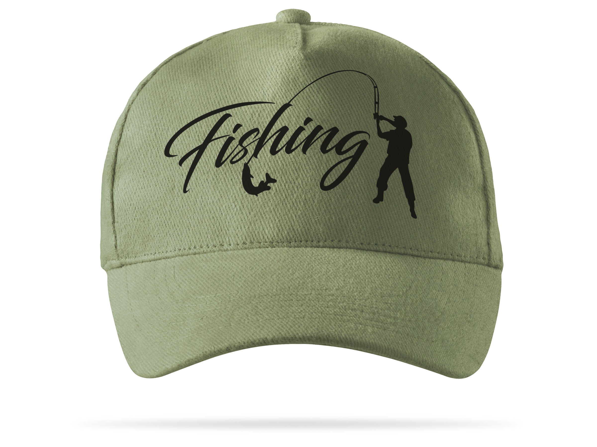 Fishing baseball cap khaki print Fishing Color green