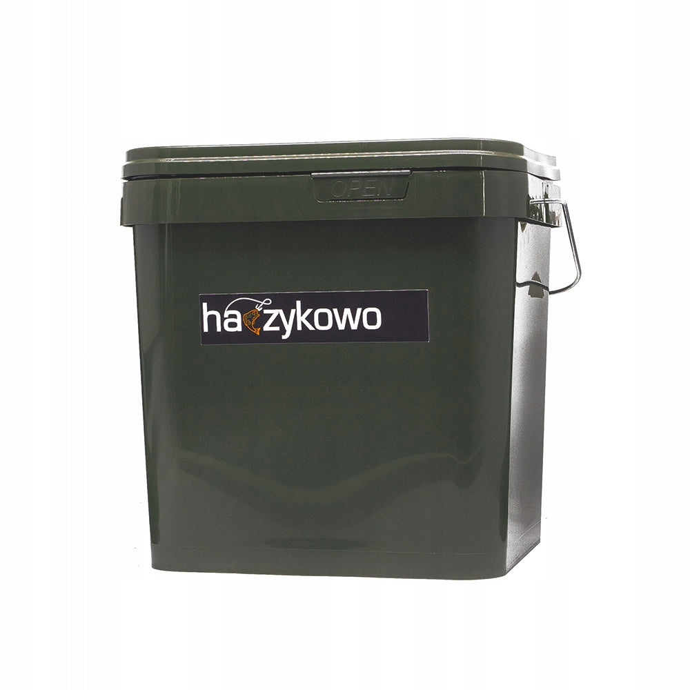 Fishing bucket green hook 17L with metal handle- Strong