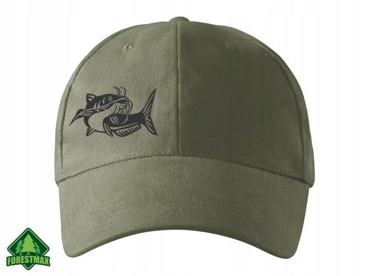 Fishing cap with khaki baseball cap - fish cap adjustable print SUM Brand ForestMax