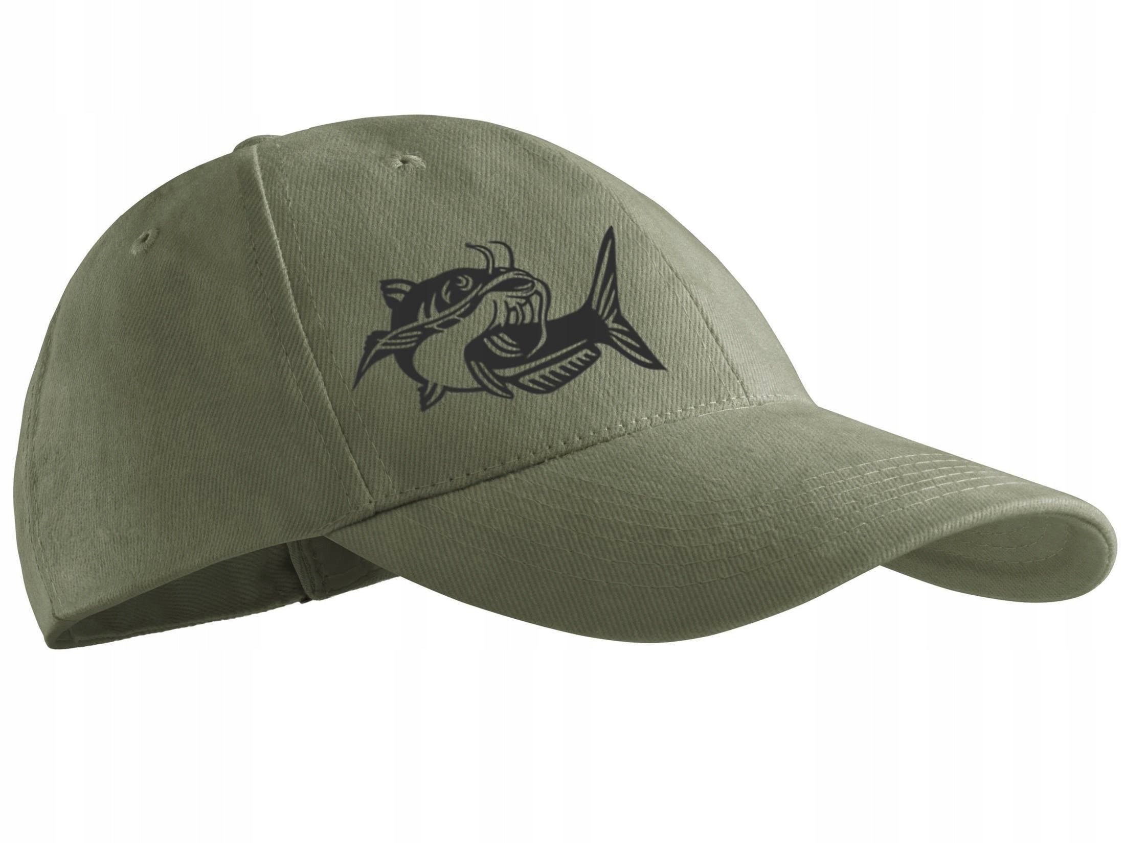Fishing cap with khaki baseball cap - fish cap adjustable print SUM