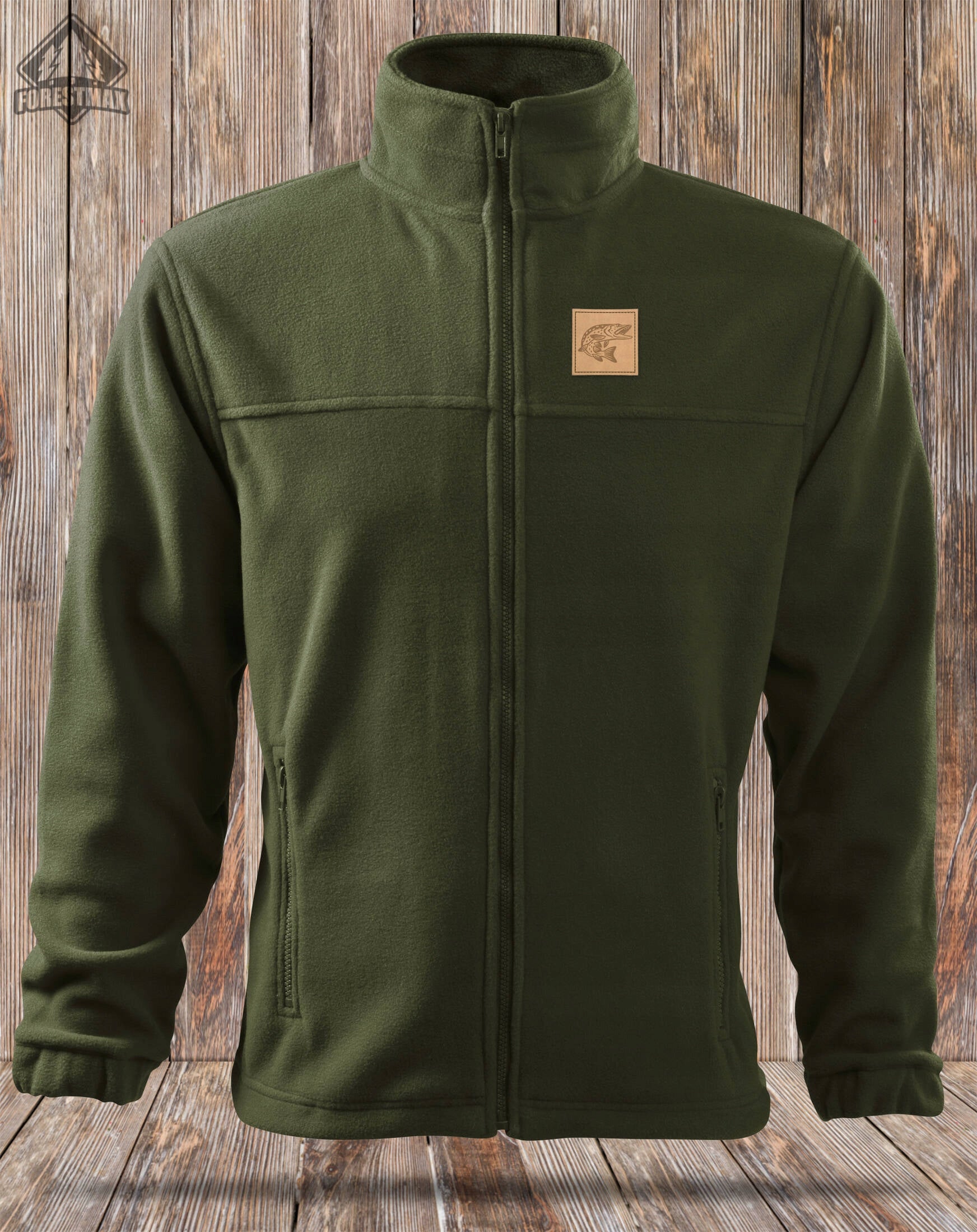 Fishing fleece sweatshirt with patch PIKE size M Brand ForestMax