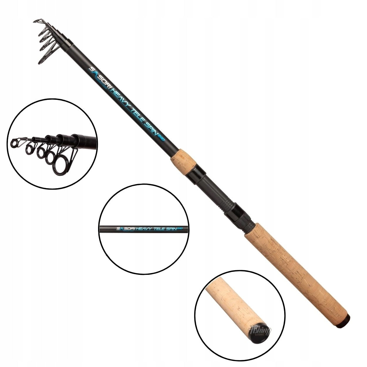 Fishing rod Mikado SPINNING SASORI HEAVY TELE SPIN 210cm c.w. 30-60g 5 sec