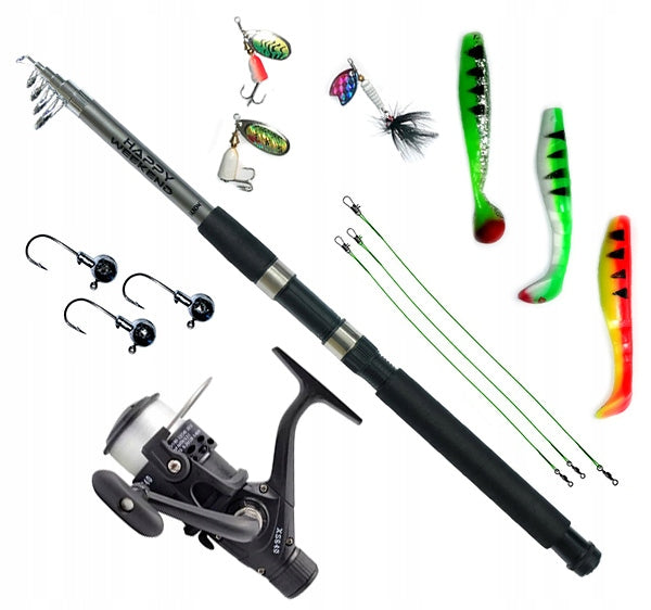Fishing set Spinning Fishing Rod JAXON 2,1 HW - reel with wound line