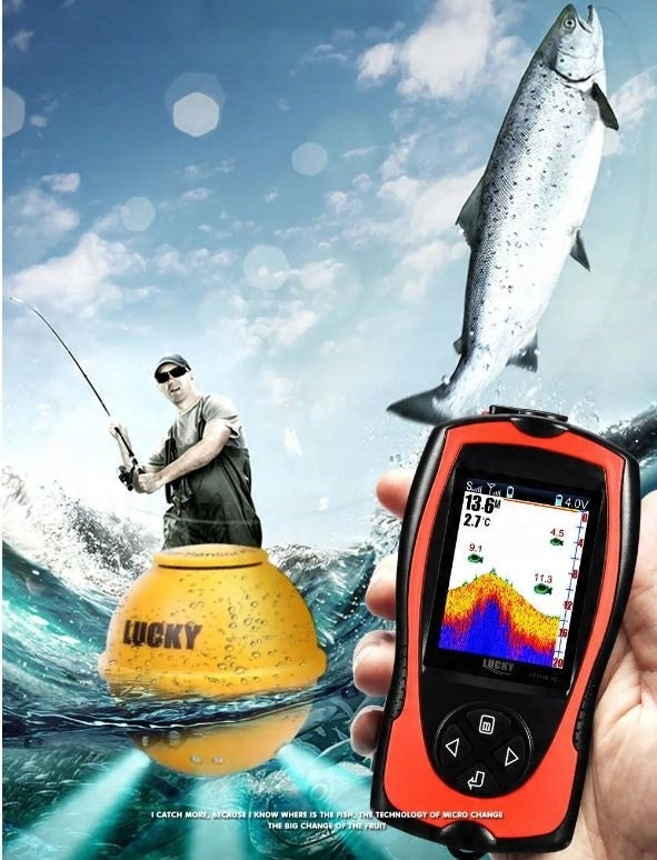 Fishing sounder Sonar Lucky FF1108-1CWLA- for fish range: 100 m. Packaging status original