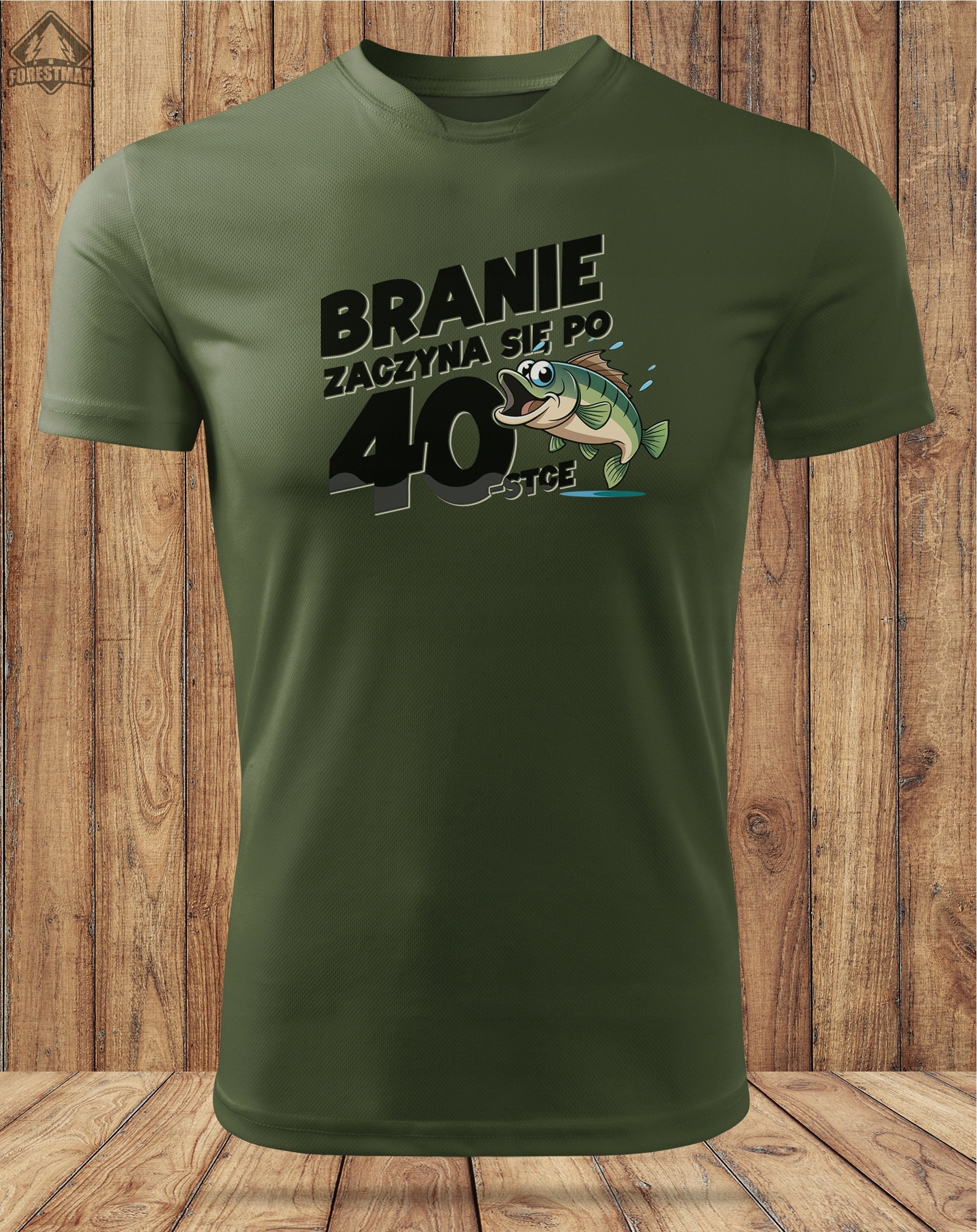 Fishing thermoactive shirt for 40th birthday for Fisherman khaki color - L Size L
