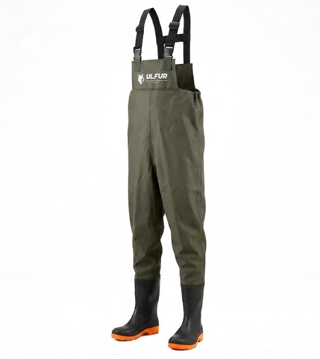 Fishing waders rubber trousers waterproof size 44 UF72597 - ULFUR Packaging status original