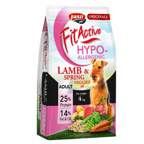 Fit Active Dog Hypoallergenic Lamb Monoprotein Adult Dog 4 kg