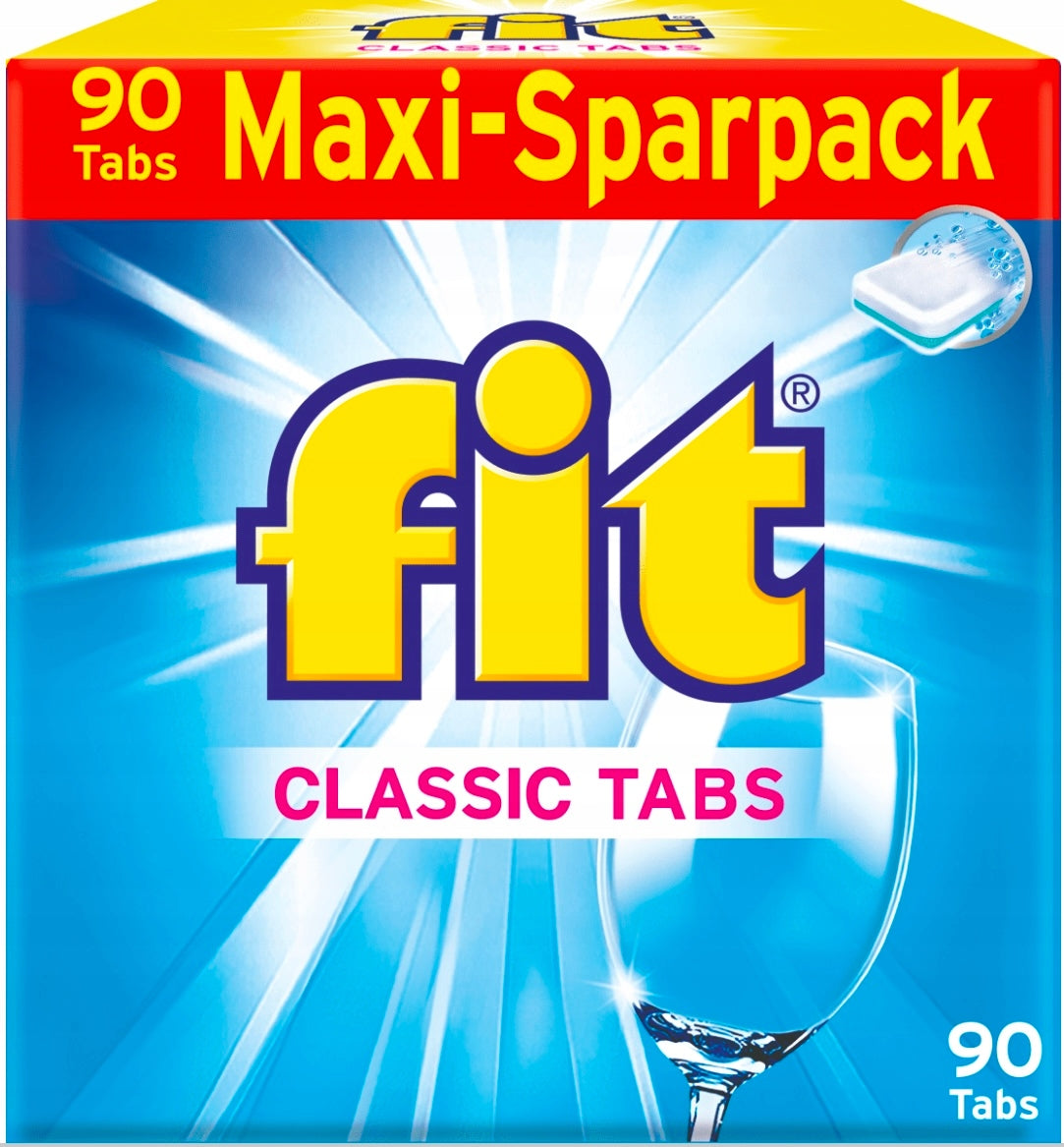 Fit Classic Tabs Dishwasher Tablets 90 Pack