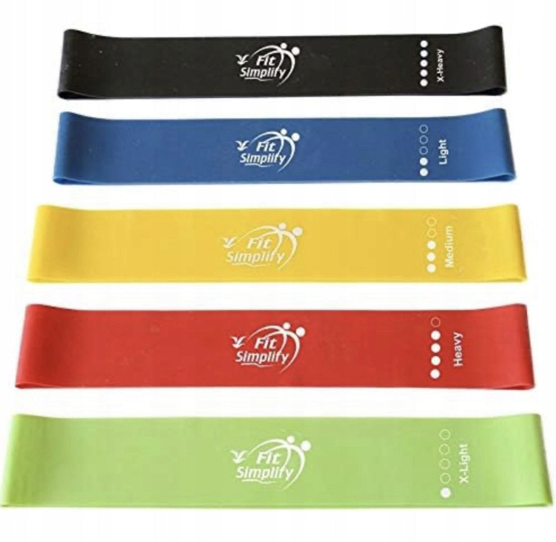 Fit Simplify Resistance Bands Set of 5 Packaging status original